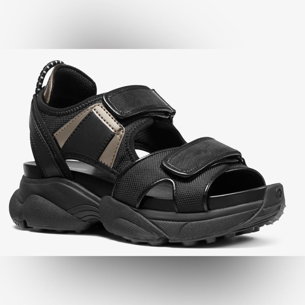 MICHAEL MICHAEL KORS Harvey Canvas Sport Sandals Size 7.5 - Picture 2 of 13
